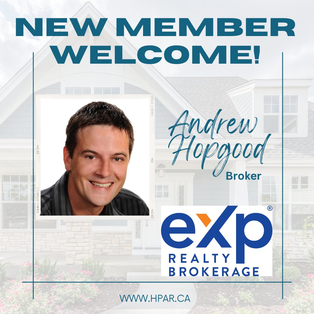 PerthHuron's tweet photo. New Member Welcome to the Huron Perth Association of REALTORS® to Andrew Hopgood- Broker at eXp Realty.
.
.
.
#NewMember #HPAR  #REALTORS® https://t.co/gZcdqNAeAm