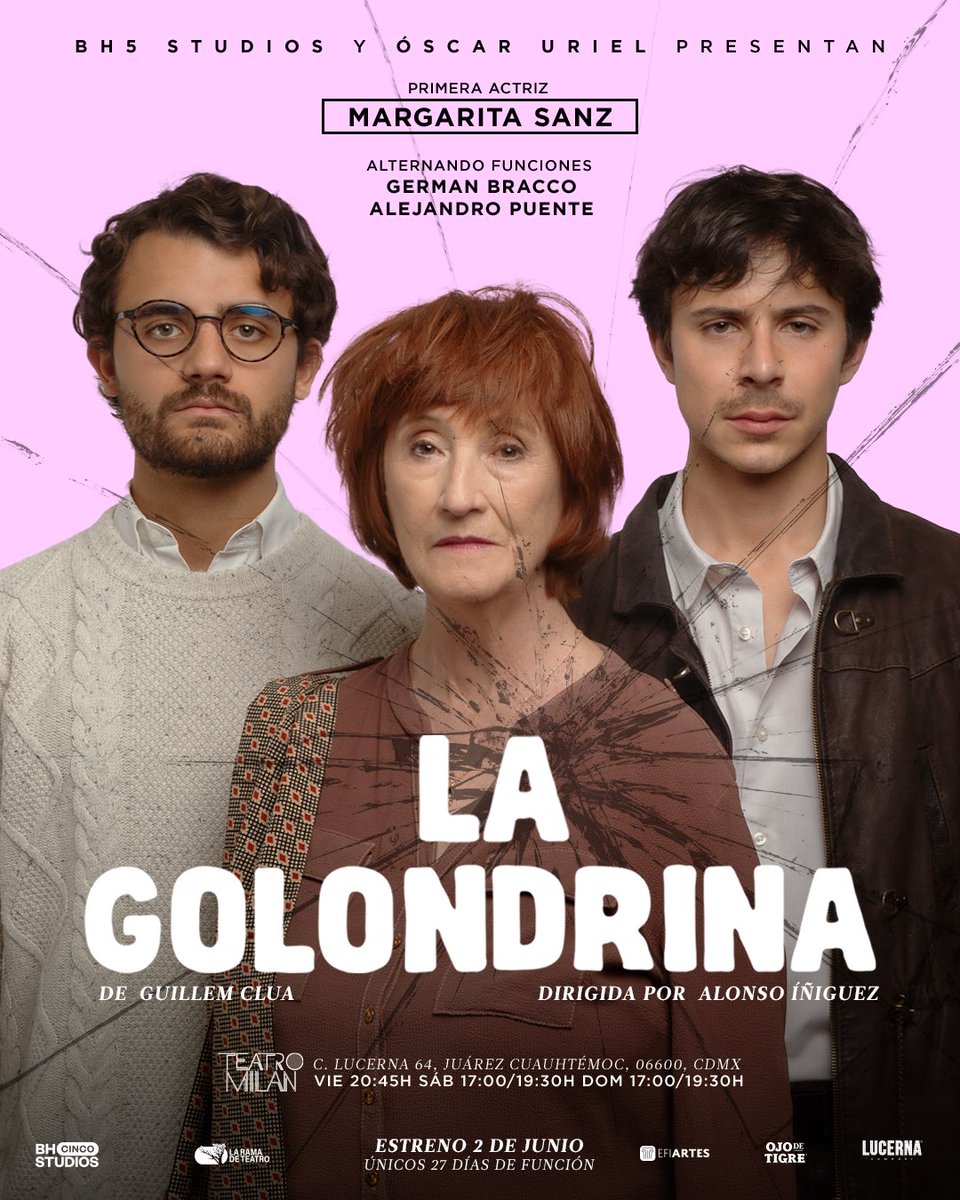 oscaruriel's tweet photo. Cantar... es una de las experiencias más hermosas que hay en esta vida #LaGolondrina.
GRAN ESTRENO 2 de junio, @teatro_milan 🎭 
De @guillemclua Dirigida por Alonso Iñiguez . Con un espectacular elenco: Margarita Sanz, Germán Bracco y Alejandro Puente. Junio 2023 https://t.co/QGzf7es6jP