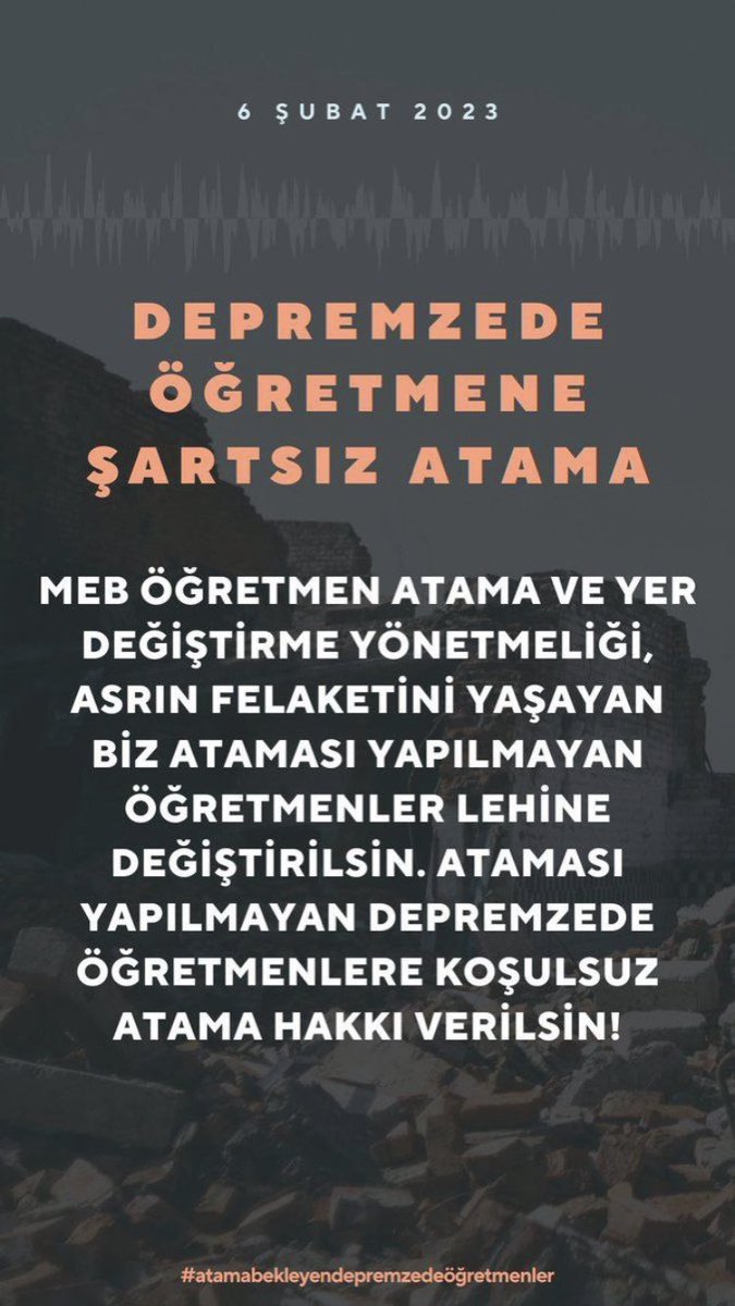 deliken_al42939's tweet photo. Öksüzdük yetim kaldık bizi kimsesiz bırakmayın  #OhaldeDepremzedeÖğretmeneŞartsızKadro https://t.co/PePWX7ZTVa
