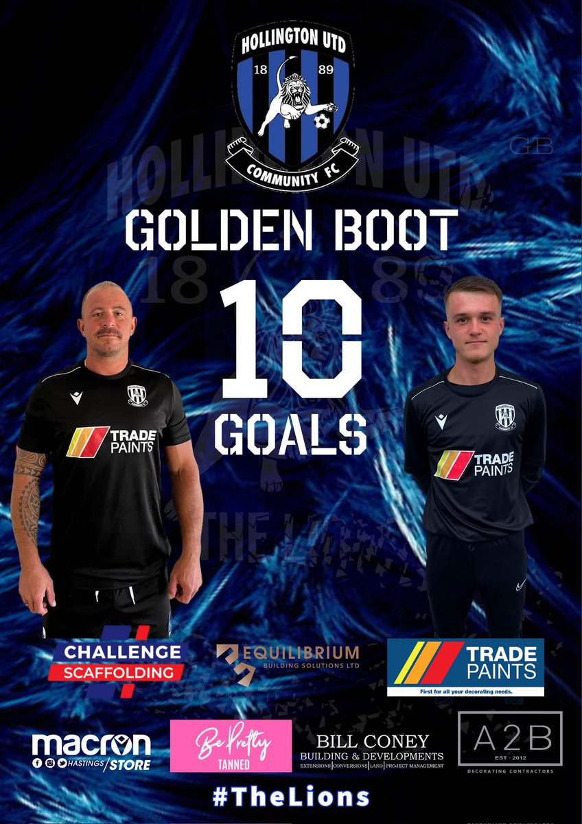He left it late but today's goal put Danny Woodley level on overall goals for the Reserves.

So he and Sonny Dullaway share this season's Golden Boot.

Well done to both of you.

Great achievement 🏆👢

#TheLions 🦁⚽️