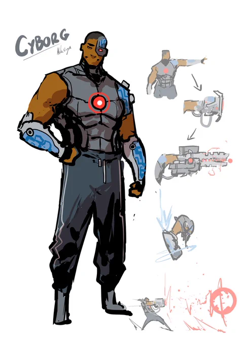Cyborg  Having a lot of fun with these