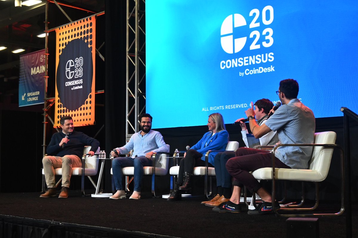 FoundryServices's tweet photo. Thank you to all who stopped by the Foundry lounge or sat in on one of our panels at #Consensus2023! We had a great 3 days full of connecting, learning, and sharing with fellow innovators and left feeling energized and excited for the future of decentralized finance. If you missed us or want to connect further, send us a message － our DMs are open.