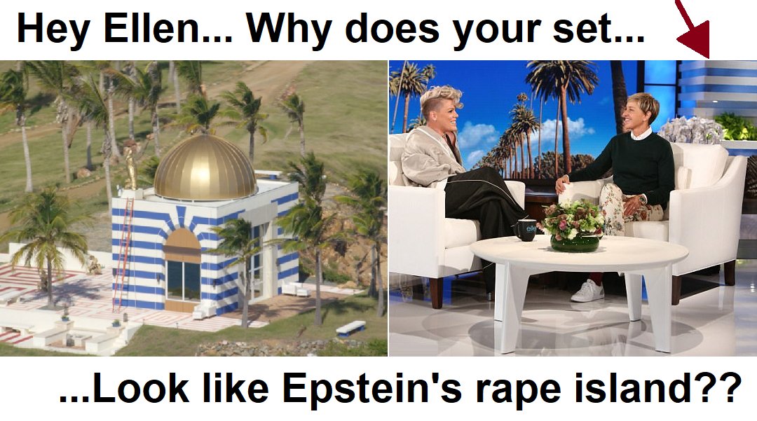 @EllenDeGeneres #Epstein #EpsteinClientList #EpsteinIsland #EpsteinBlackBook