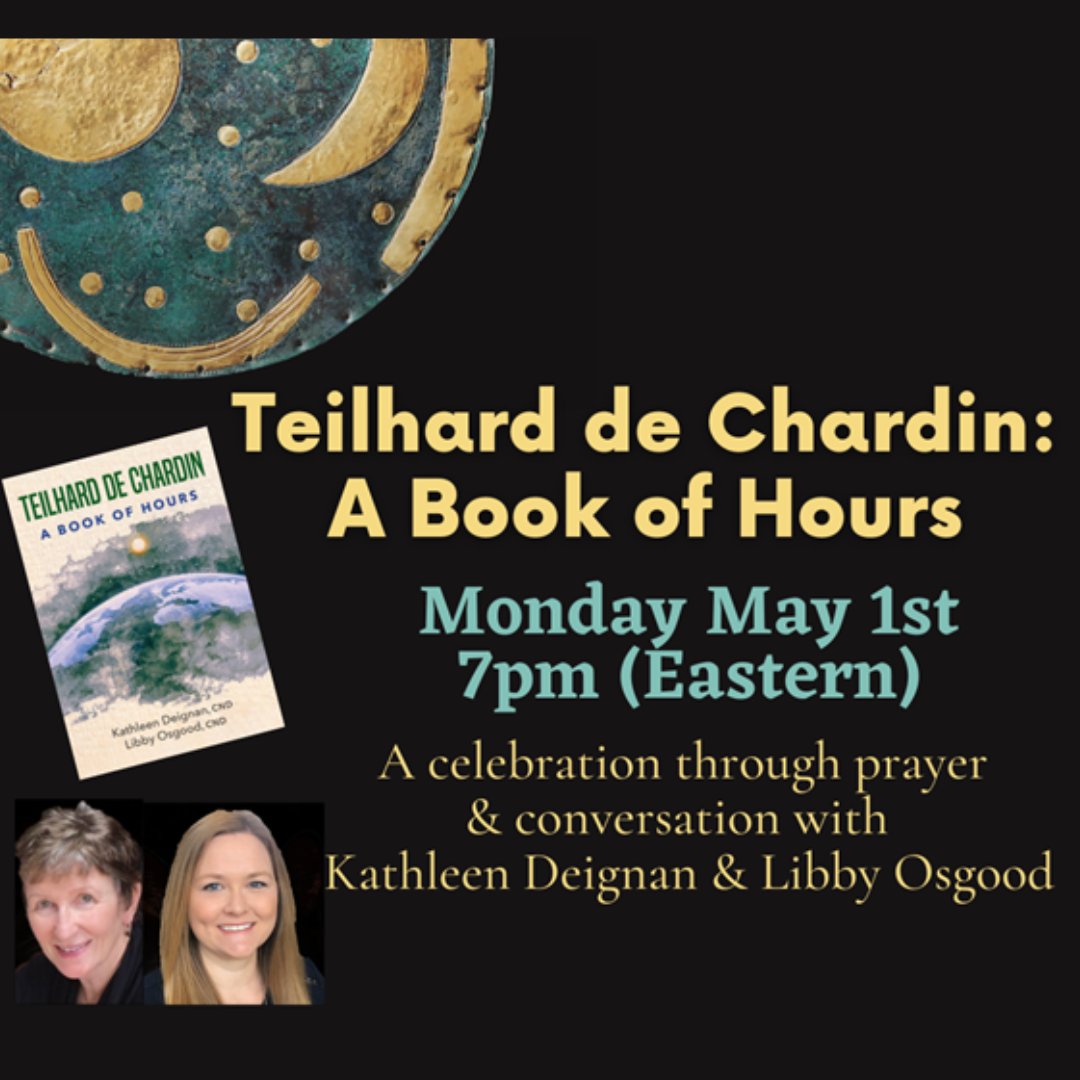 OrbisBooks's tweet photo. Join us for a presentation of our collaboration to create a devotional work different from most of what has been published from the legacy of Teilhard de Chardin in recent years. 

zoom link here:  https://t.co/Jmk2xTXDqe
@kpdeignan  @libbyosgood #teilhard #teilharddechardin https://t.co/WlwtBK2Mk0