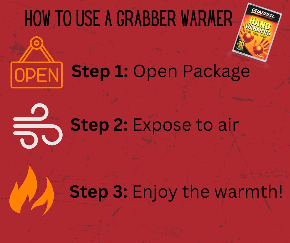 grabberwarmers's tweet photo. Hereis your reminder for using Grabber Warmers! It is as easy as 1, 2 and 3!

#Grabber #warmers #steps #may https://t.co/i2XlfMPV62