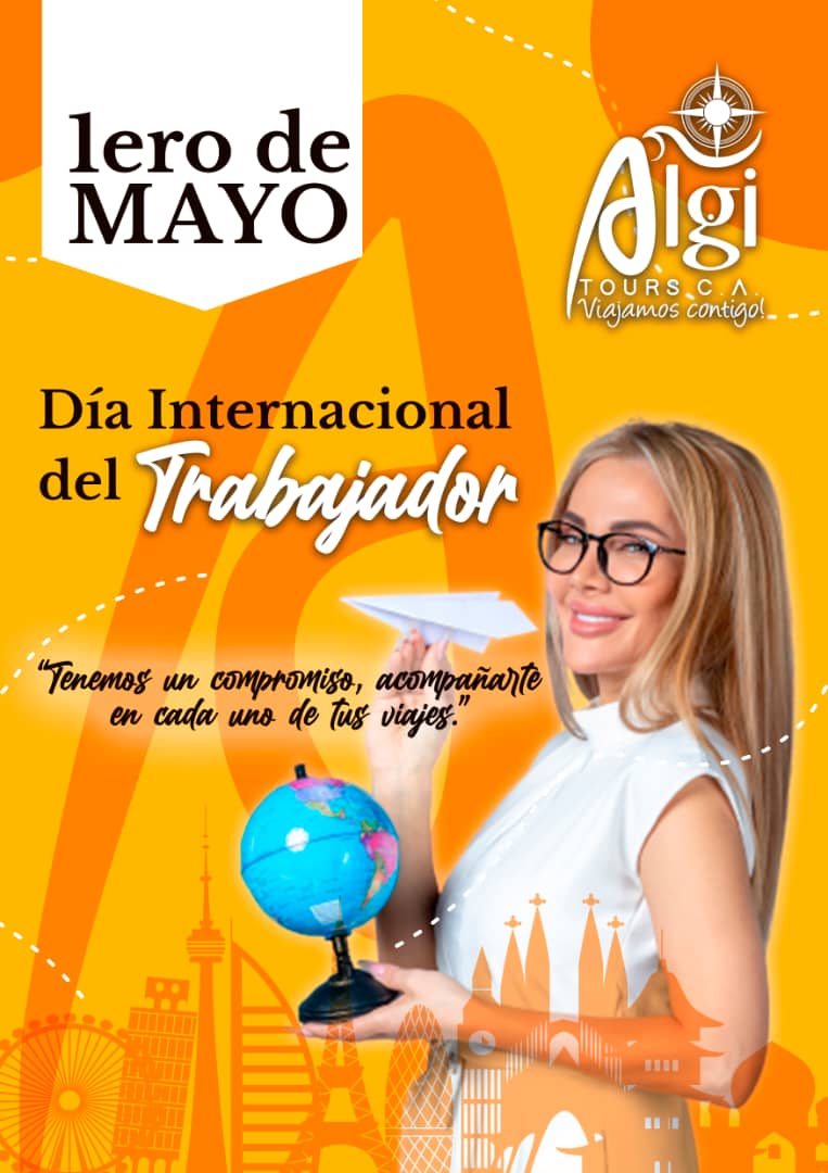 ALGITOURS's tweet photo. Feli Día del trabajador!!! @HERANGELI @KokoAlexa @SelenaCorrales7 https://t.co/XIUfIKwwOU