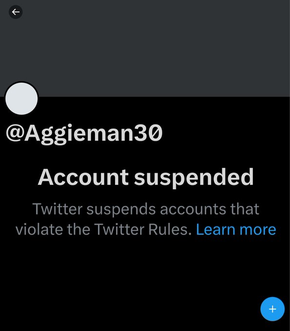 Hello Ella,  @ellagirwin
This patriot was suspended shortly  after Trump was in Jan of 2021   @Aggieman30
He's appealed countless times by email to no avail.  He was harrassed by liberals, put on lists to report his account as spam. Please restore his account
@elonmusk @GenFlynn