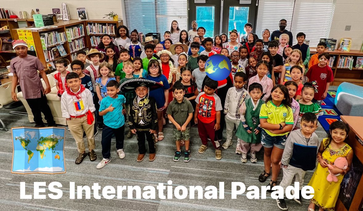 lexingtonelemsc's tweet photo. Friday we hosted an International Parade to honor our 81 students and families from 27 different countries!  It was a beautiful representation of our diverse community. @LexingtonOne https://t.co/Pjfd38Xalt