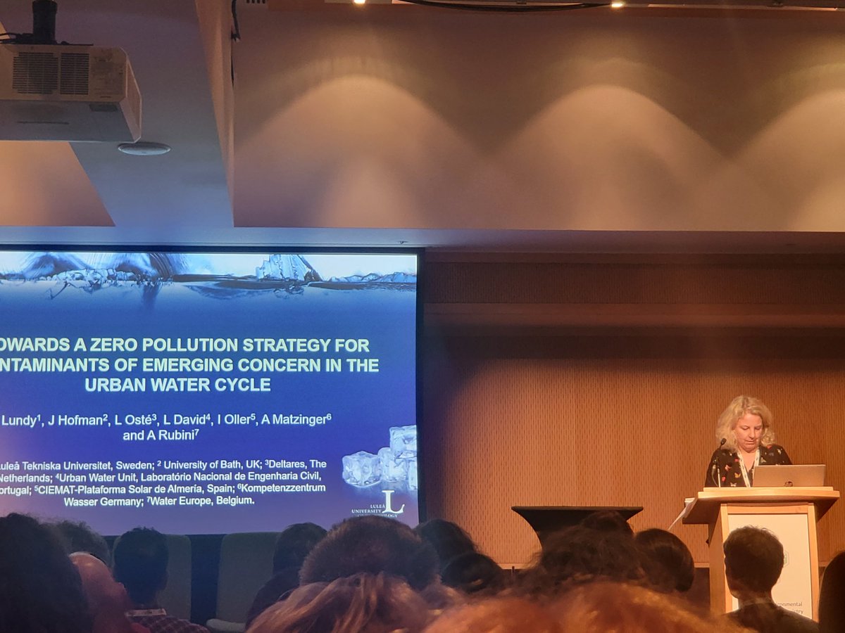 Great talk by Lian Lundy <a href="/LundyLian/">LianLundy</a> on 'Towards a zero pollution strategy for contaminants of emerging concern in the urban water cycle' at
 #SETACDublin .