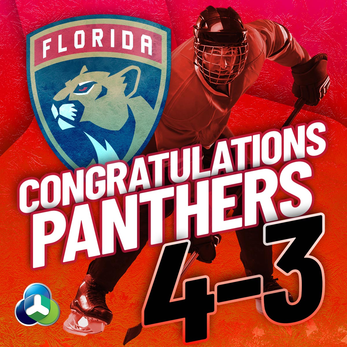 Congratulations to @flapanthers overcoming the odds against @nhlbruins 4-3. Apollo will support you all the way to game 7 and looking forward to building on the team work that has already been established. Good luck!
#NHLPlayoffs  #NHLBruins  #FloridaPanthers