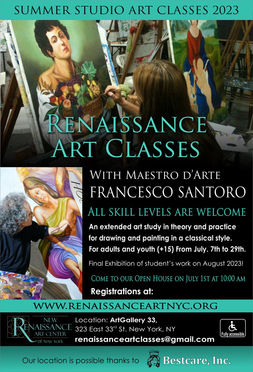 renaissance_nyc's tweet photo. We are so happy to return this #summer to #nyc with our program to learn classical drawing and painting. Join us! #renaissanceart #artnyc #artclassesnyc https://t.co/HlCMl9EwjO