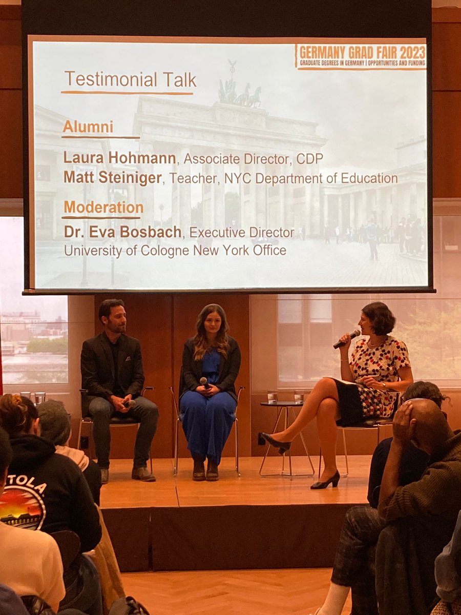 UniCologneNY's tweet photo. #GermanyGradFair 2023: it's a wrap! 🎉It was a pleasure to meet so many students interested in #Germany and @UniCologne and help with all questions on #masters, #studentlife, and #research. Thank you to everyone who participated! 🤩🇩🇪🇺🇸 https://t.co/laW9mSh6d3