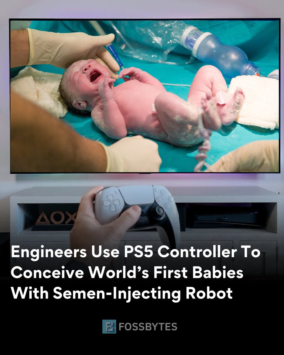 The world’s first babies created using a robot to inject sperm have been born in the US. The robot is controlled with a PS5 Controller! 

#Cyberpunk #TTRPG #RPG #SemenInjectingRobot #Robots #PS5Controller #Fertillity #InvitroFertilisation