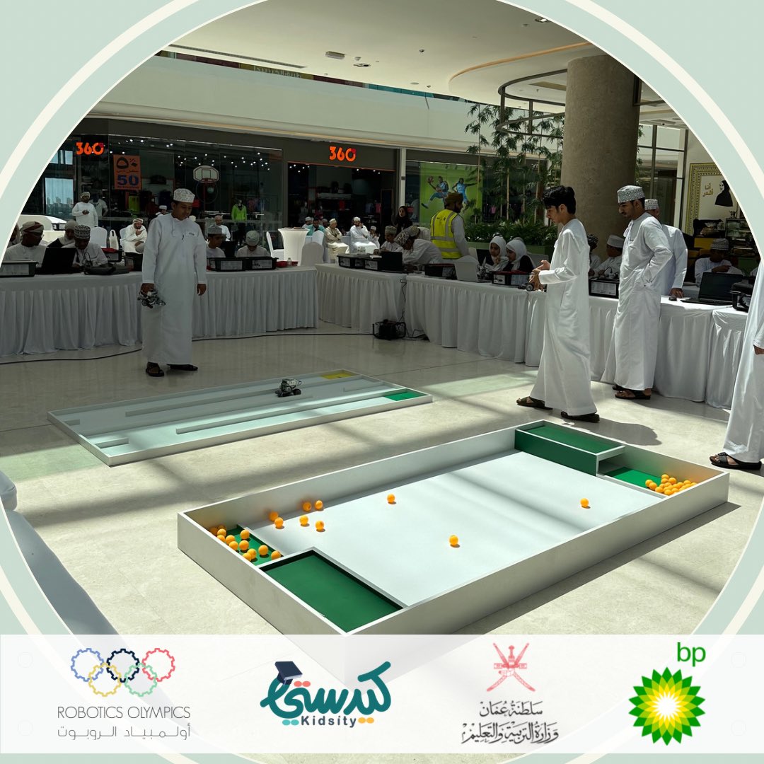 اليوم الأول من نهائي أولمبياد الروبوت في عمان 🤖 #bp #اولمبياد_الروبوت2023