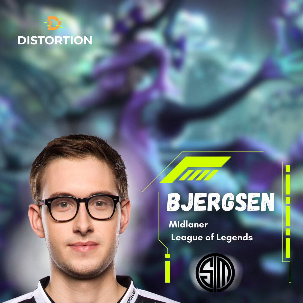 DistortionGG's tweet photo. For our player of the week, we're showcasing a legend of the #eSport field: 

@Bjergsen 

One of the most influential #player of his time and surely one of the most decorated in the West 🔥

With an impressive 68% winrate on his Syndra, he dominated the @LCSOfficial 🎮

#bjergsen https://t.co/FF0qldO7jz