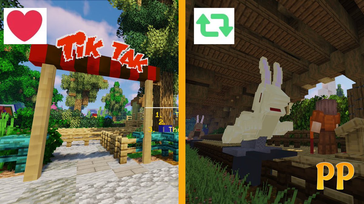 PlopsaP's tweet photo. 🇫🇷Top départ pour notre rubrique attraction préférée!

Aujourd’hui deux attractions en compétition:
Fav pour Tik Tak ou RT pour De Konijntjes (les lapins).

#Plopsaproject #minecraft #serverminecraft #plopsaland #lapanne #parcattraction #belgique #attraction  #jeuxvideo #java https://t.co/CzmNaHckMs