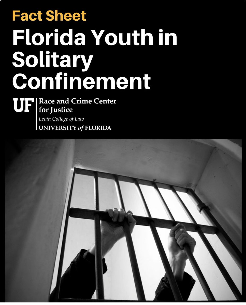 Today is the first day of RCCJ's 15-day countdown to the anniversary of In Re Gault, decided May 15, 1967. Over the next two weeks, we'll share facts about juvenile #SolitaryConfinement in Florida. We hope you'll read, react, and share.

Follow along👇🏼 (1/)