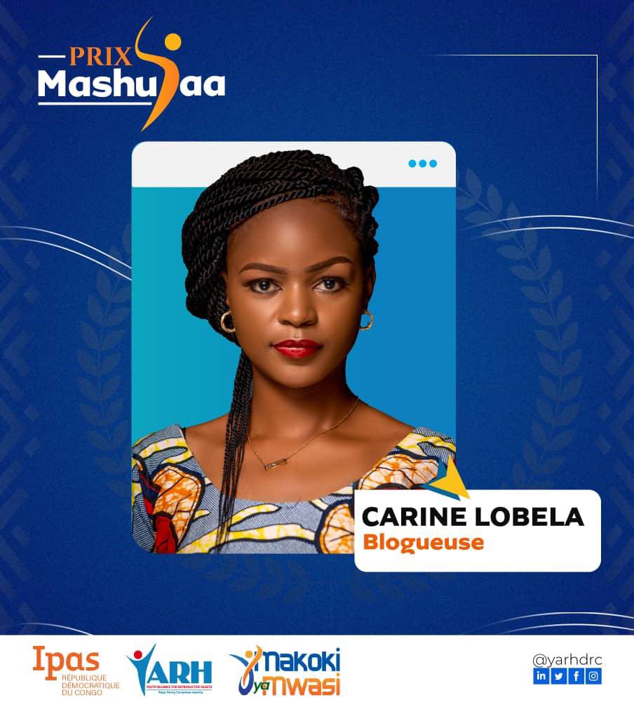 yarhdrc's tweet photo. @carinelobela20 est une activiste des droits des femmes et blogueuse. Elle est nominée pour le prix d’excellence Mashujaa dans la catégorie #Blogueurs 

Rendez-vous le 05 mai 2023 à la soirée d’excellence🎉 https://t.co/B49f9dr39m