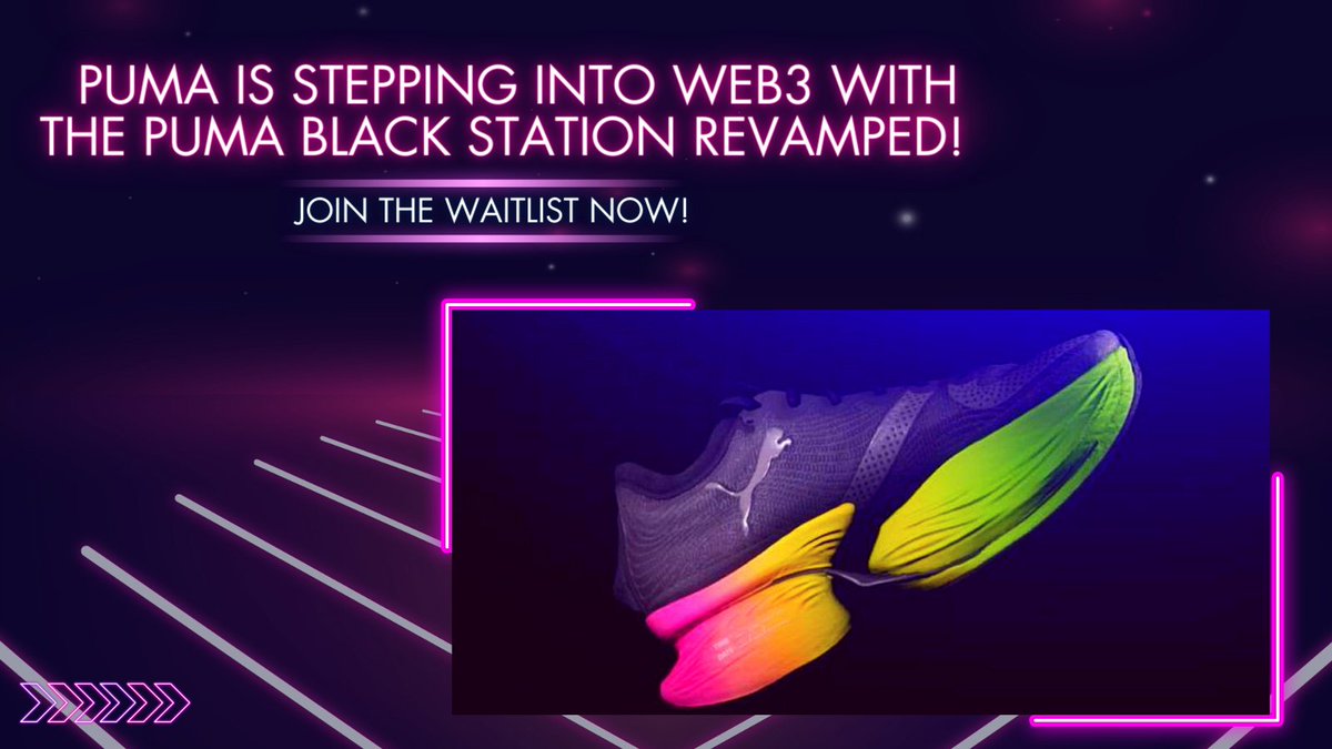 👟 Puma is stepping into #web3 with the Puma Black Station revamped!   Customers can access limited edition #NFTs & physical sneakers, choose from three different portals, and experience an exclusive sneaker world 🌎   

 👉link.medium.com/YhoGNrFPrzb
#Puma #BlackStation #NFT