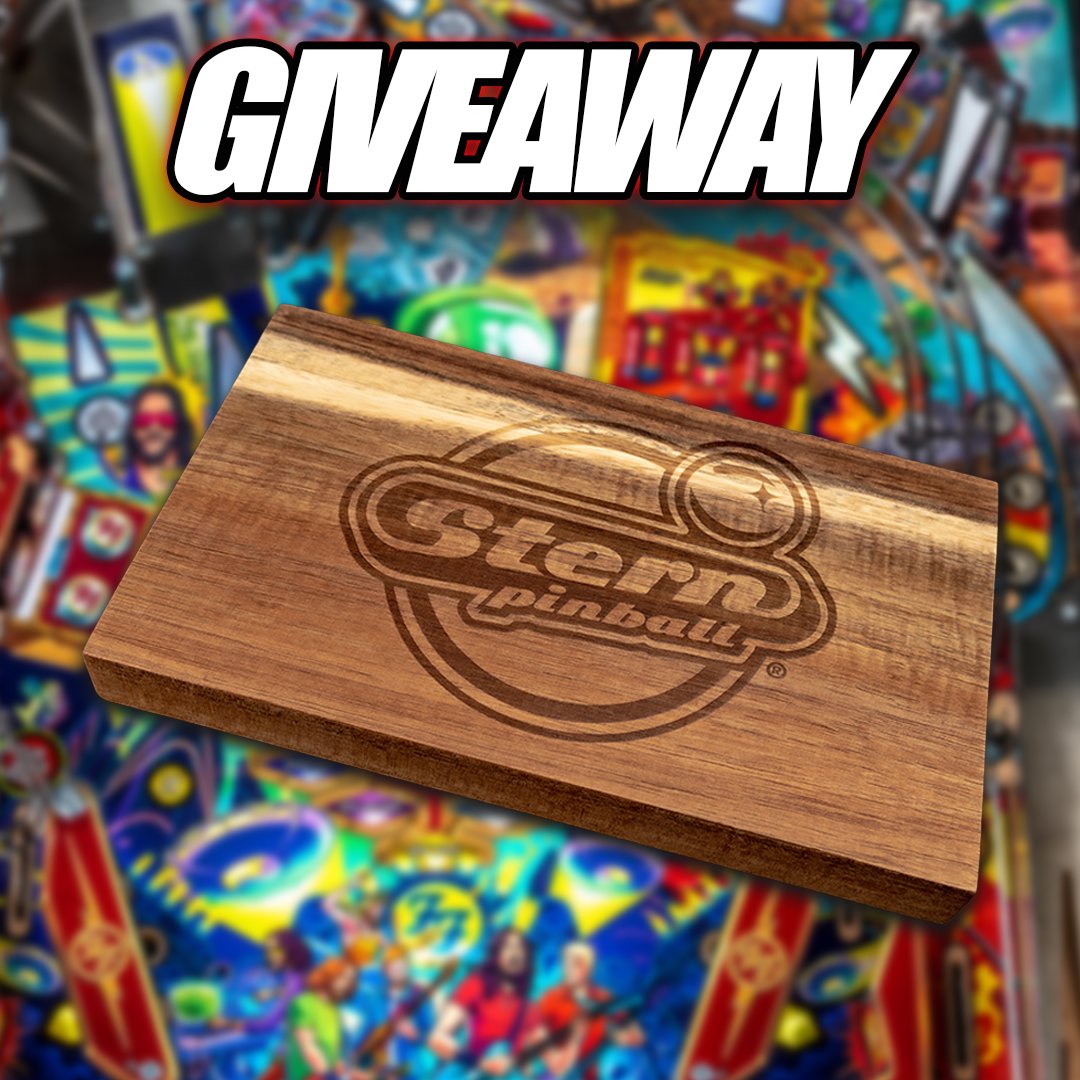 sternpinball's tweet image. 🚨 GIVEAWAY 🚨 We are giving away one of our new Stern Cutting Boards here on Twitter! Reply to this tweet and we'll select a random winner! To purchase: bit.ly/3TnDK3o

*Winners will be contacted via DM ONLY. Please do not trust any other accounts claiming to be us.