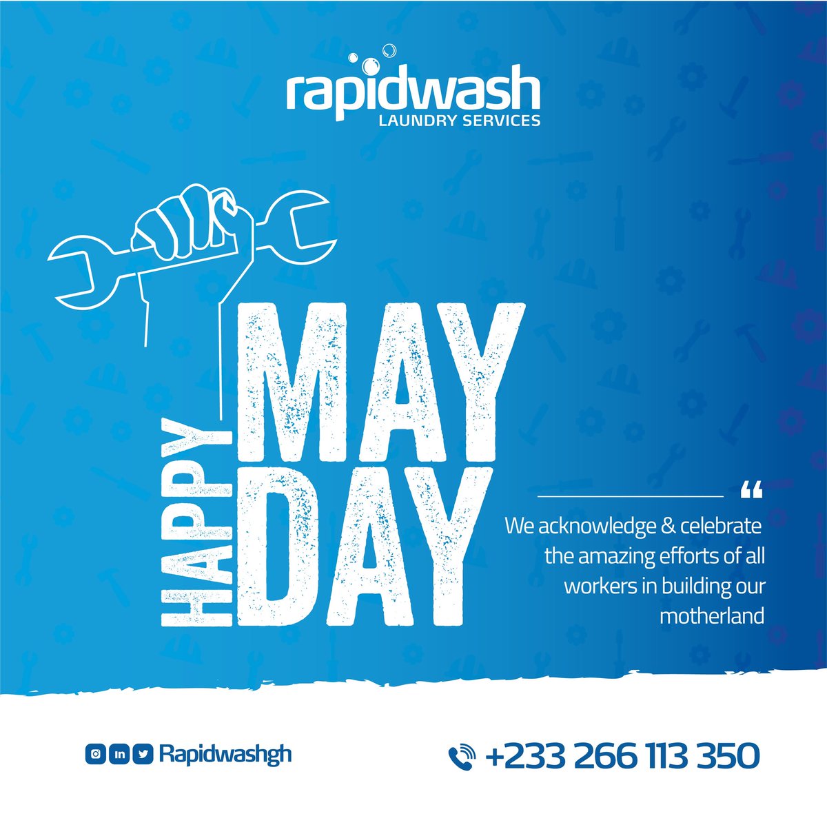 Happy May Day to all workers!!

#rapidwash #laundry #mayday #holiday #shellfillingstation #totalenergies