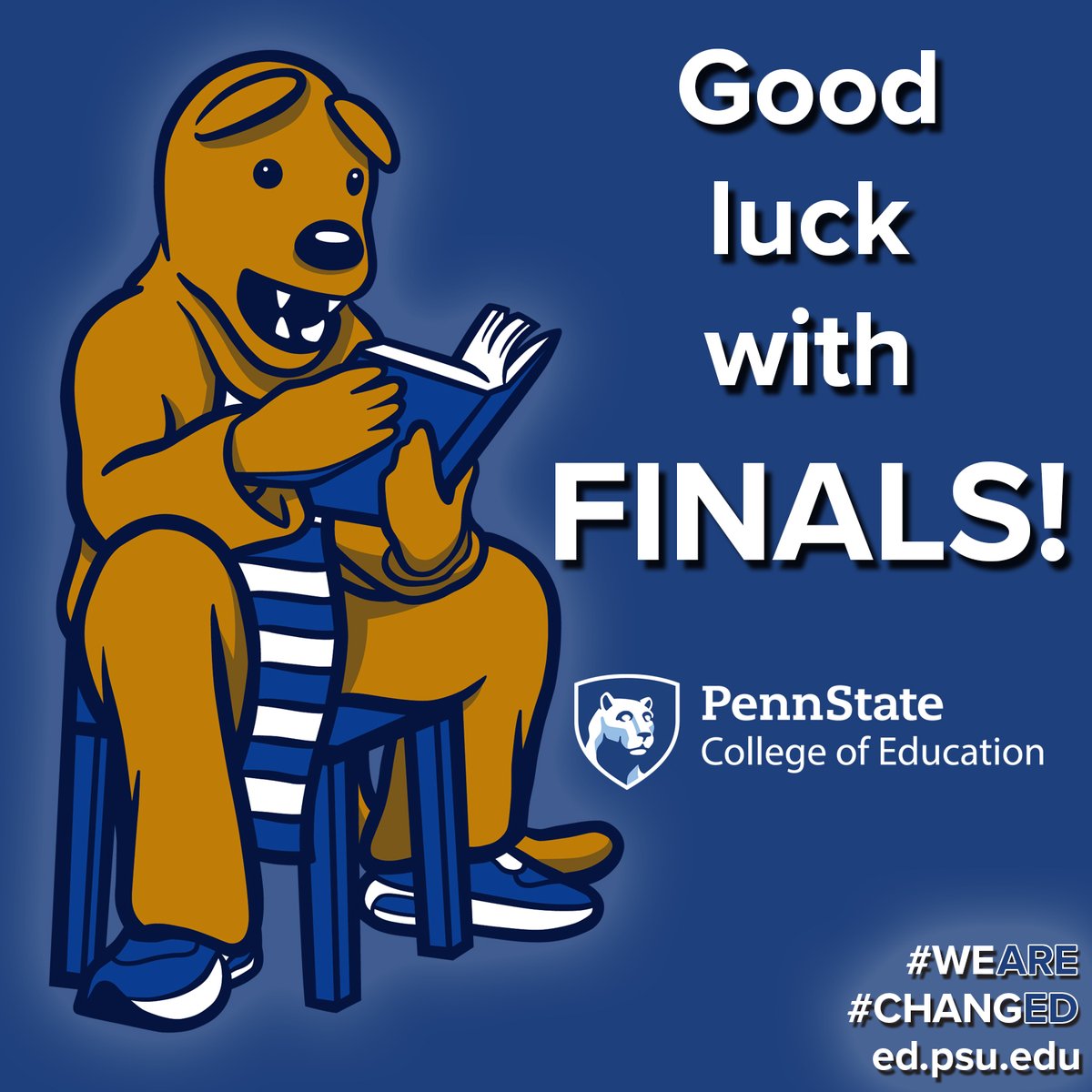 PSU_CollegeOfEd's tweet image. Good luck with finals, @PSU_CollegeOfEd students!! Stay positive and be sure to take care of yourselves physically and mentally. You've got this! 💪💙👊

#WeAre #changED #finalsweek #selfcare