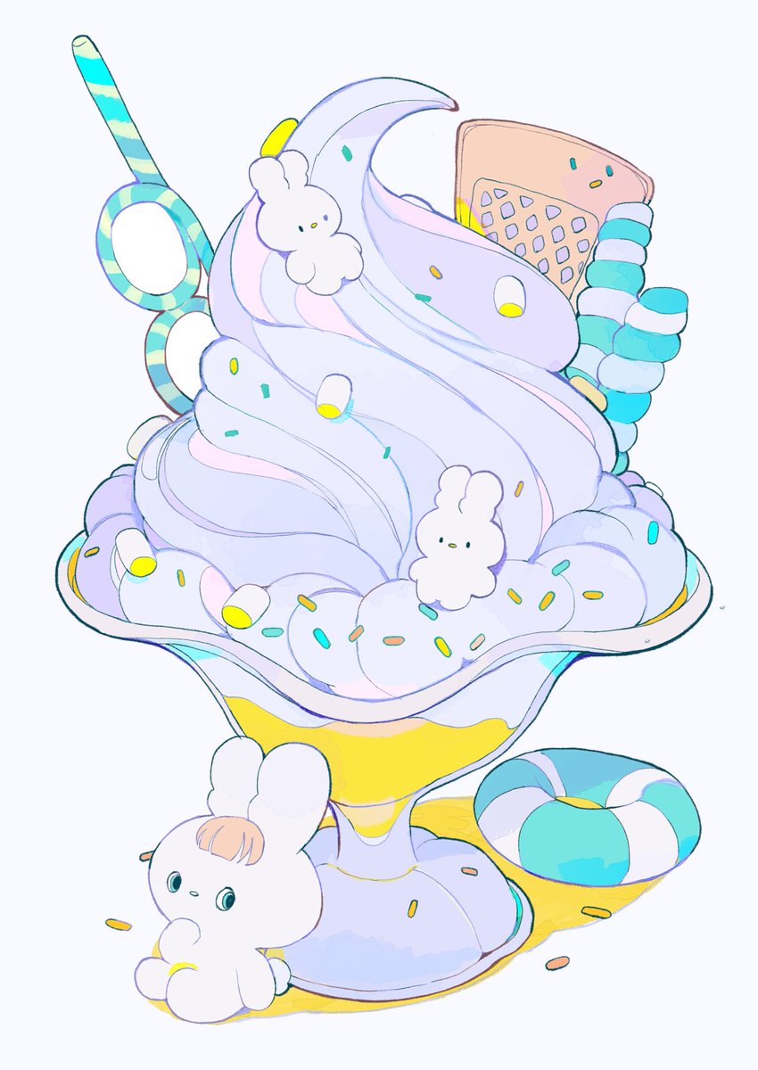 「fluffy sweets」|ペパーミントのイラスト