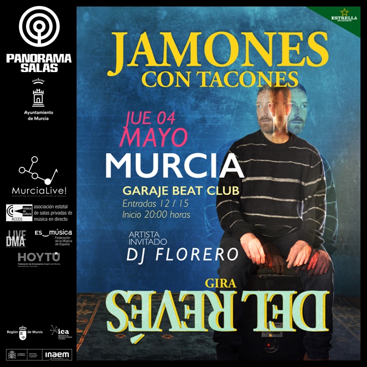 Los murcianos <a href="/JamonesTacones/">Jamones con Tacones</a>, tras el éxito en su regreso a los escenarios con "Your Time Tour 2022", una gira que pasó por festivales de la importancia de <a href="/RaboLagartifest/">Rabolagartija Festi</a> o <a href="/IbogaSummerFest/">IbogaSummerFestival</a>, se lanzan de nuevo al asfalto cargados de energía con su gira "Del Revés".