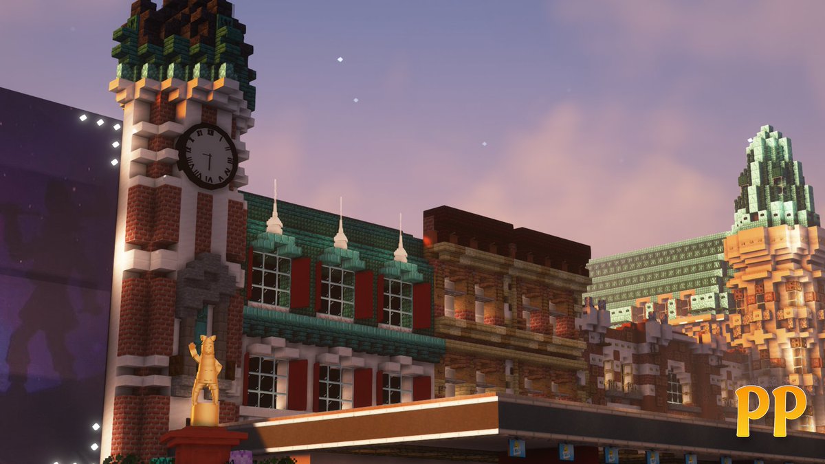 PlopsaP's tweet photo. 🇫🇷Regardez ce degré de détail!
Je sais pas vous mais je pourrai passer des heures à me promener sur la place central du parc, rien que pour admirer cette architecture fabuleuse.

#Plopsaproject #minecraft #serverminecraft #plopsaland #lapanne #parcattraction #belgique #attraction https://t.co/QGa3OcM851