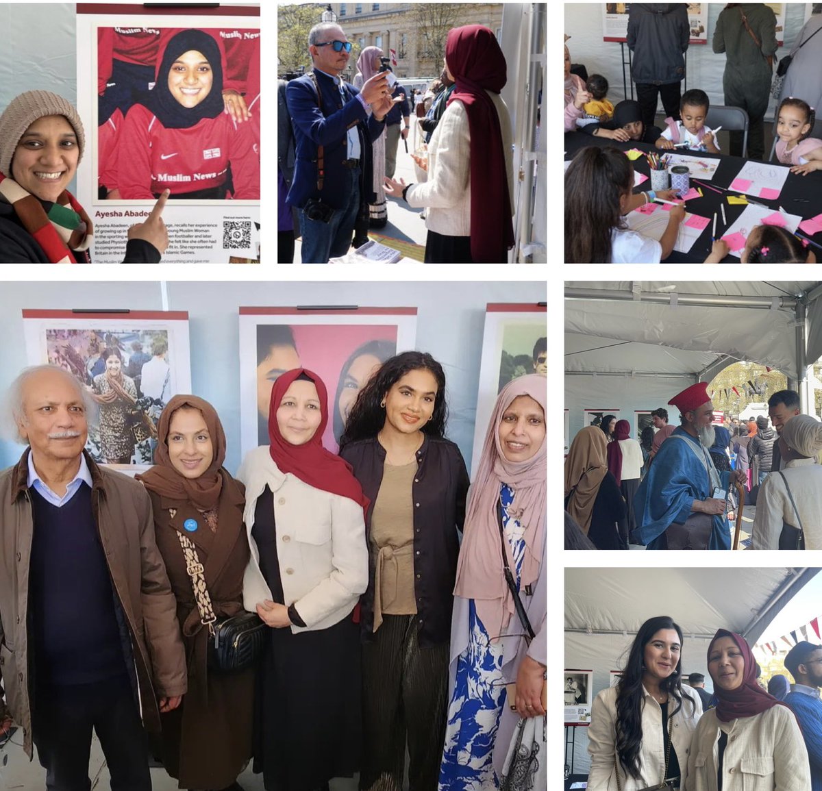 Everyday_Muslim's tweet photo. A few highlights from our Exhibition stand @MayorofLondon #Eidinthesquare event at Trafalgar Square.
Read more about our event, exhibition/workshops & awesome interactions with a great audience! Thank you for making it a memorable experience https://t.co/0lM4VWbeJ4 @LDN_Culture https://t.co/BeHe29enDT