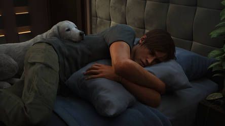 rosfieldism's tweet photo. my favorite genre of pic is leon kennedy being eepy https://t.co/zNJOY9HcLX