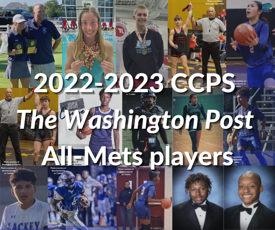 Congratulations to all CCPS student athletes for their success in being named All-Mets players by The Washington Post. Students earned rankings such as first-team, second-team and honorable mention. Read the full story here: bit.ly/3nqjv9D.