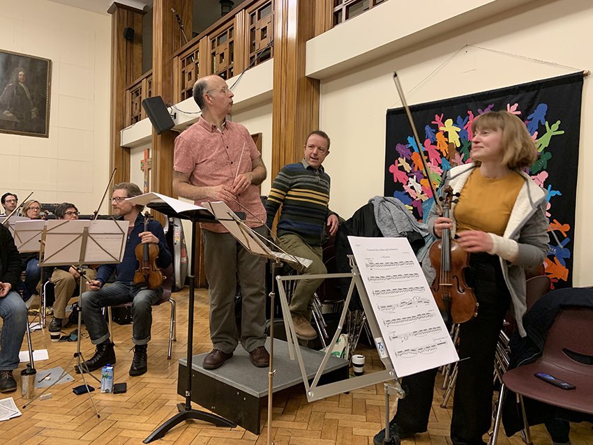 We’re busy rehearsing Mahler 3 but we always have time for the wonderful <a href="/fhvln/">Fenella Humphreys</a> 😍

We had a brilliant session running through <a href="/adriansutton/">Adrian Sutton</a>’s fantastic new concerto with her, watched by the composer himself! 🎻