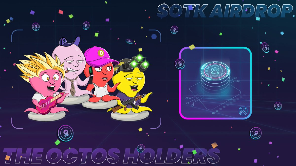 Octo8gaming's tweet photo. And with that it's a wrap! 🎉

The first airdrop is officially over 🐙

Over 1700 holders granted $OTK  🫡 

Who's ready for the next round of airdrops? 👀 https://t.co/1aWjsT1Iyp