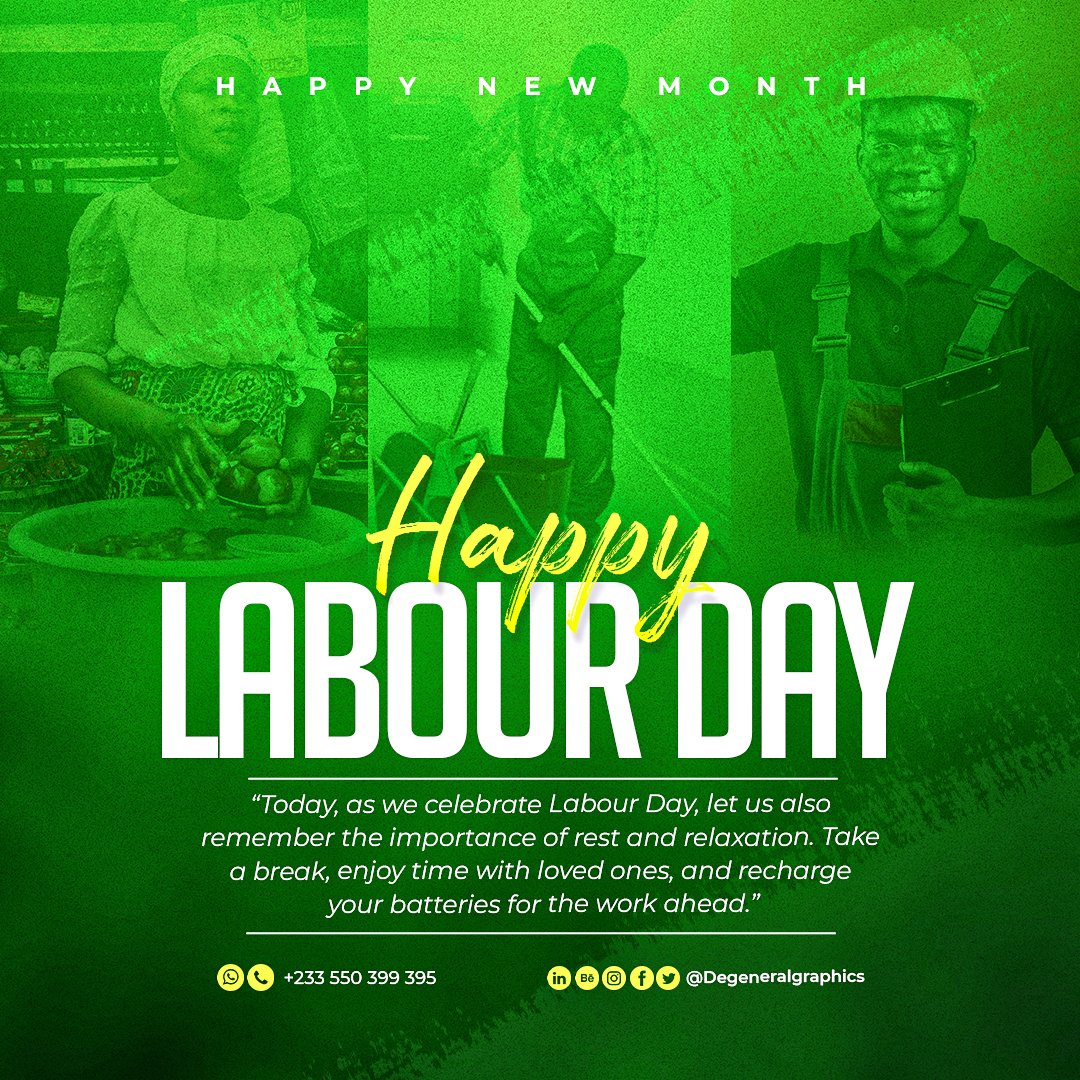 degeneralgraphs's tweet photo. Happy Labour Day
🔴Let's handle your visuals today!💯
📧: degeneralgraphics@gmail.com
Contact/WhatsApp us📱: +233550399395
#degeneralgraphics #getinspired #design #partyflyer #creativeking #designer #creativeking #flyerdesign #birthdayflyer
#GraphicDesign #getinspired https://t.co/yDXqBWRGkx