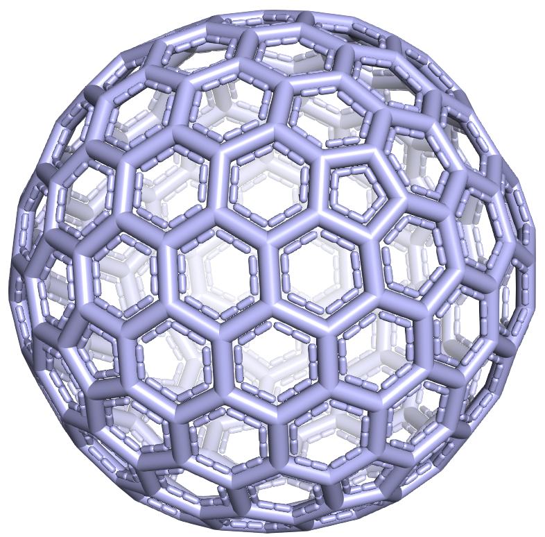 chemstructo's tweet photo. C240 Fullerene shown with delocalized electrons. 
Amazing that fullerenes can actually be found in nature!

#science #scicomm #sciart #chemistry #phd #postdoc https://t.co/YTHxtKHyfA