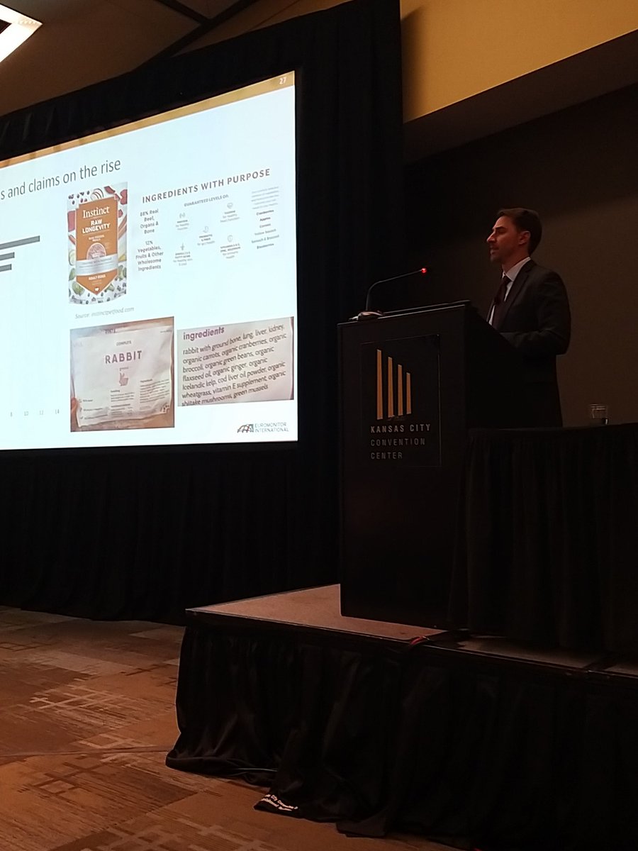 Great presentation of Mark Strobel <a href="/Euromonitor/">Euromonitor</a> on the trends in the #Petfood market. #Sustainability remains an important trend with regards to #Packaging #ingredients and #sourcing. <a href="/petfoodindustry/">Petfood Industry</a> <a href="/Interzoo_fair/">Interzoo Trade Fair</a> #Petfoodforum in #KansasCity