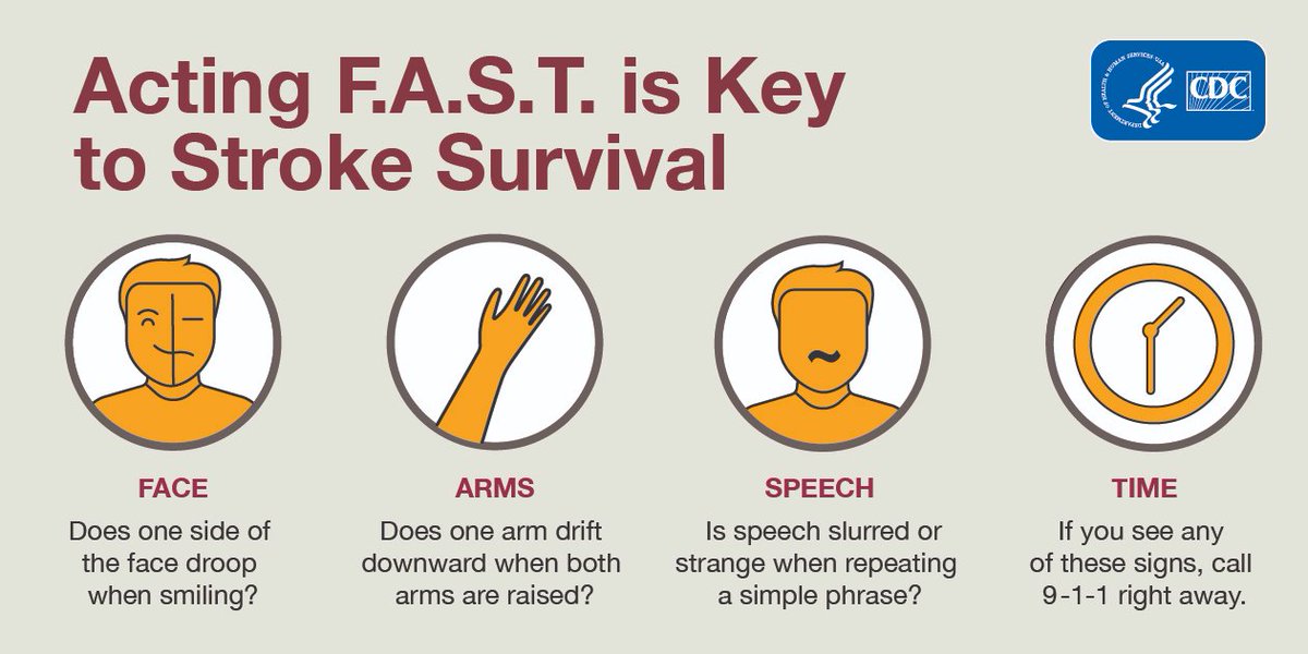 EIP_Pharma's tweet photo. This month is American Stroke Awareness Month. It’s important to recognize the signs of Stroke (F.A.S.T.) and call 9-1-1 immediately, if you or someone you know is experiencing any of these symptoms. Every minute counts!
#StrokeMonth https://t.co/4HeE6MRqMD