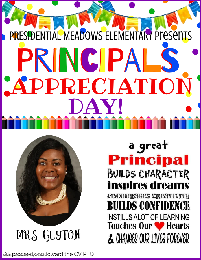 📷📷Help PME give a big shout out to our Principal! Greatly appreciate what she has done for our PME eagles and community!📷📷