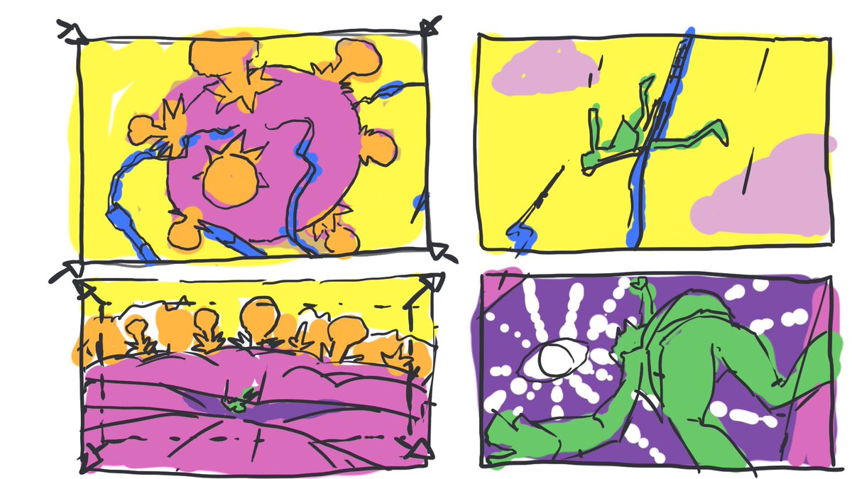 plazmatyi's tweet photo. Storyboard for a project. 
#storyboard #flowers #digitalsketch #sketch #missle #drawing #progress https://t.co/Ef4AyOa2fU