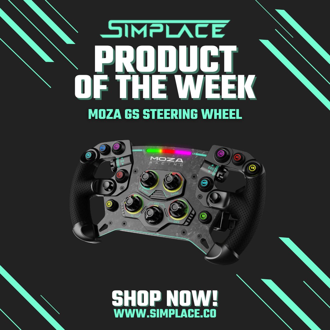 Simplace_co's tweet photo. ⚡ Our #ProductOfTheWeek is the Moza Racing GS GT (Formula) Wheel Leather V2! 🏁 Experience the ultimate sim racing performance with this amazing wheel. #Simplace #MozaRacing #GSGT #SimRacing
Order here 🛒 https://t.co/7NL2z4ltWv https://t.co/5LZtMC2o3P