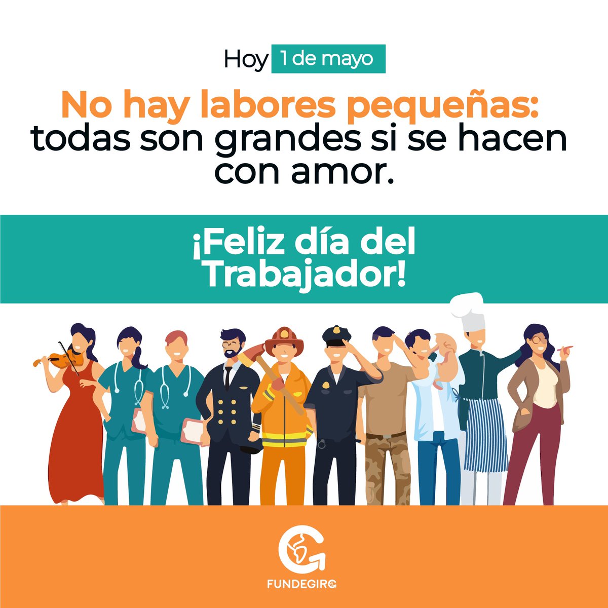 ¡Feliz día del Trabajador! ✋🏻✋🏽✋🏾✋🏿
 
#1deMayo