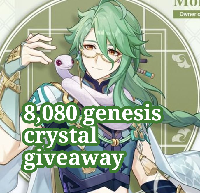 Kokomiicute's tweet photo. HUGE genesis crystal giveaway (8,080) !!

• Retweet + follow
• Increase chance by +50% below

Using rt picker and paying through codashop, ends soon #genshinimpact https://t.co/zauwQBtpDd