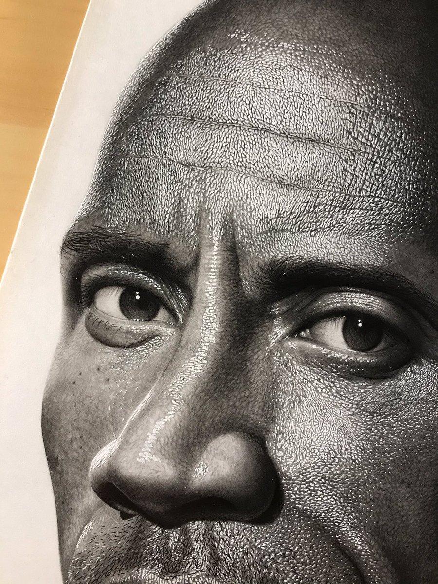 G_Singh_B's tweet photo. So I’ve finally finished my drawing of @TheRock that I’ve been working on for a year and 4 months https://t.co/9kHVh4ylAj