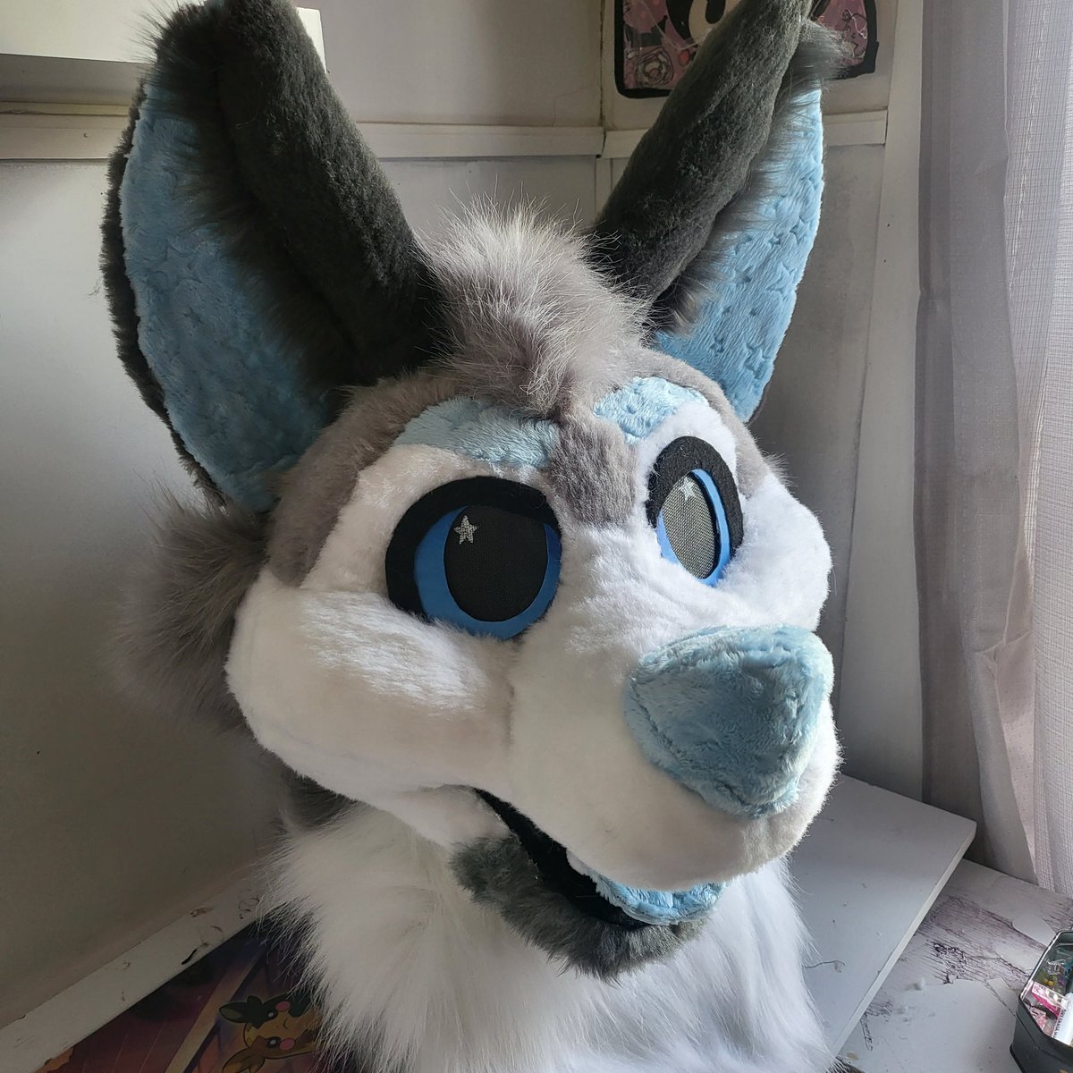 FullFur's tweet photo. I never got around to finalizing this guy, so here is a little preview of him! He needs a detailed shave, and I am finalizing the eye details today! And eyelids will be added as well. 

Onto the bodysuit! 

-
#fursuit #fursuitmaker #furries #fursuits #fursuitwip https://t.co/Hb2L17iQuD