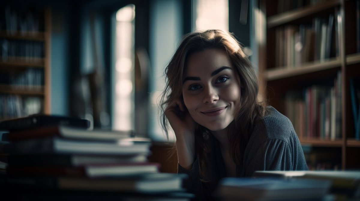 the_ailibrarian's tweet photo. Meet Ana, our AI-generated librarian from Barcelona, Spain 🇪🇸. As an information architect for a travel app company 🌍, she followed her love for exploring cultures and organizing information. Ana's expertise helps travelers find their perfect adventures 🧳. https://t.co/M4Knynzz67