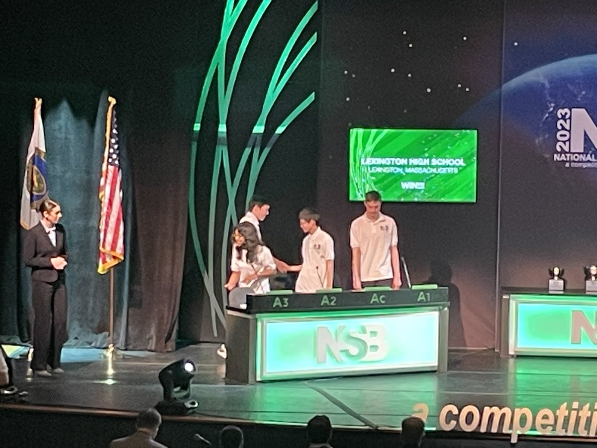 Congratulations 🎉 to University High School for a 2nd place finish and to Lexington High School for claiming the High School #NSB2023 Championship title!! Great job, competitors &amp; coaches! 🧫🧬🔭⚗️🔬🧪🥼