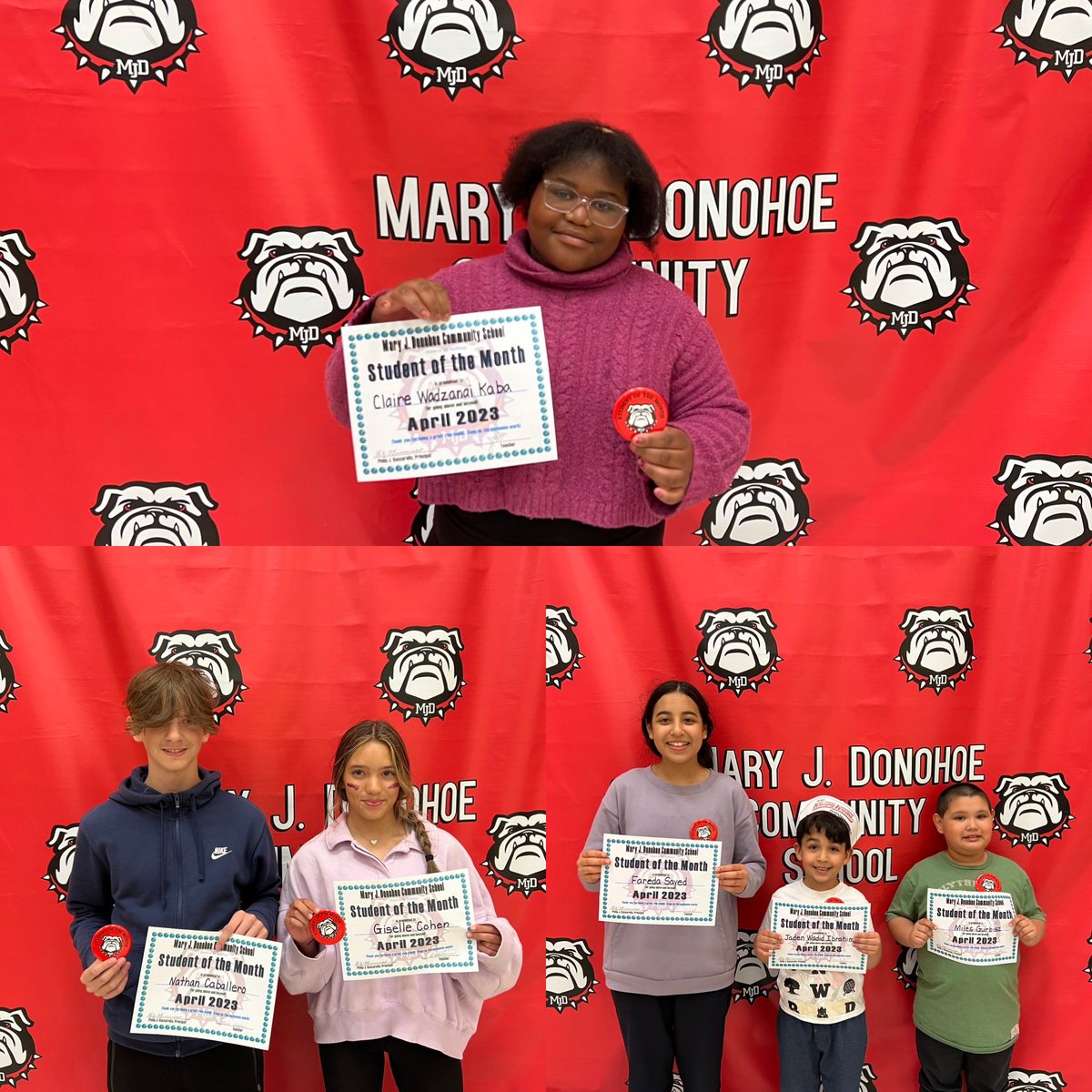 Congratulations to the Student of the Month winners! Keep up the GREAT work! @BayonneBOE
