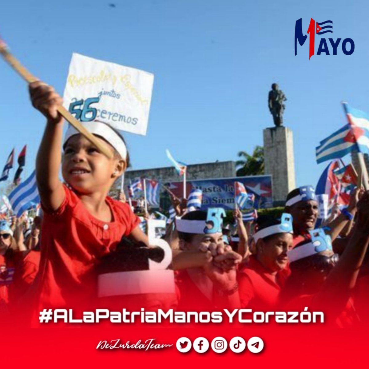 Primero de Mayo, fiesta de los trabajadores, podemos proclamar con 
orgullo: ¡Nuestro país tiene este pueblo, y este pueblo es lo más admirable 
que la Revolución tiene! 

#CubaPorLaVida #1Mayo #ALaPatriaManosYCorazón ⚡⚡

<a href="/cubacooperaven/">Brigada Médica Cubana en Venezuela</a>
 <a href="/MINSAPCuba/">Ministerio de Salud Pública de Cuba</a> <a href="/japortalmiranda/">José Angel Portal Miranda</a> ⚡⚡