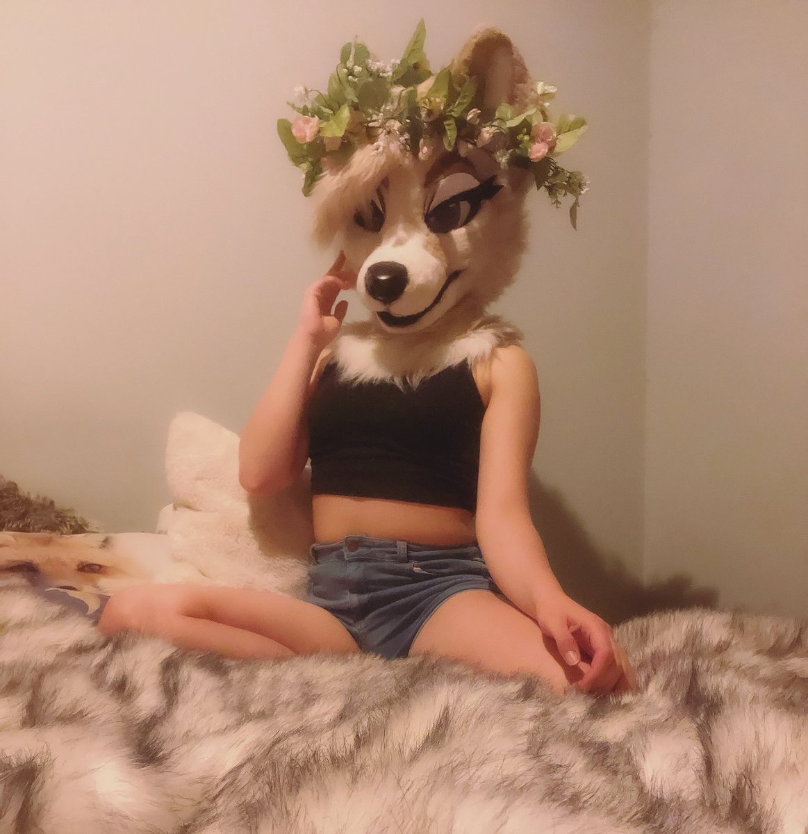 LunariFox's tweet photo. Yes, hello, this is Lunari speaking, how can I help you today?๐
๐shares, comments, likes, and saves are appreciated!๐
Suit made by:@Glitzy_Fox
Suit owned by:@LunariFox
#foxqueen #flowerqueen
#femalefurry #furry #furryfandom #furries #flowerfox #foxyfriday #femalefursuiter https://t.co/KmkZ5JzGDq